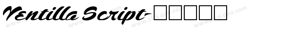 Ventilla Script字体转换